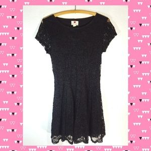 One Clothing Women's Size S Black Lace Dress